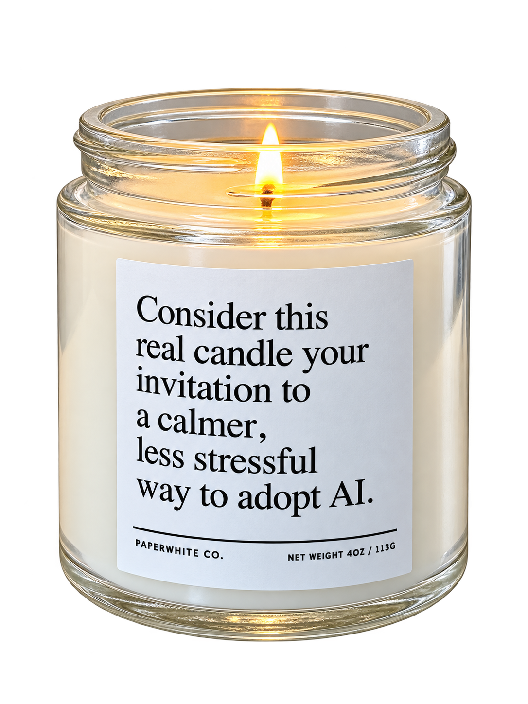 Nurture Boss pressure-relief candle